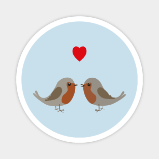 Two cute robins Magnet